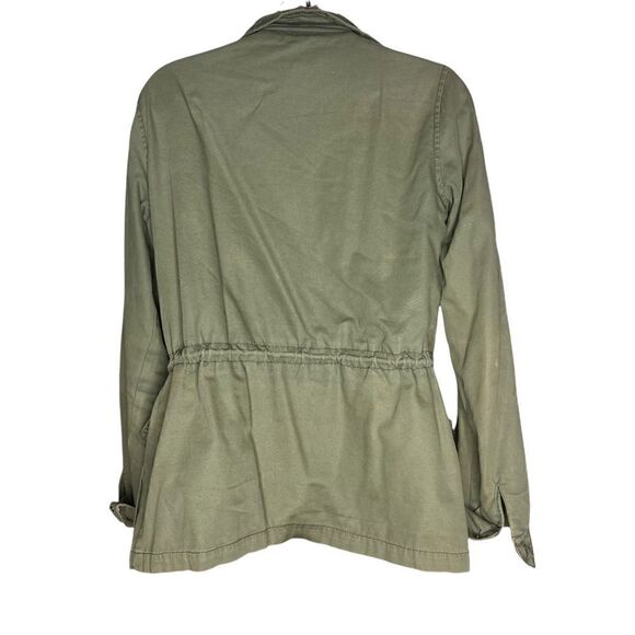 Ecote Military Style Jacket Button Down Green Medium - Picture 7 of 12